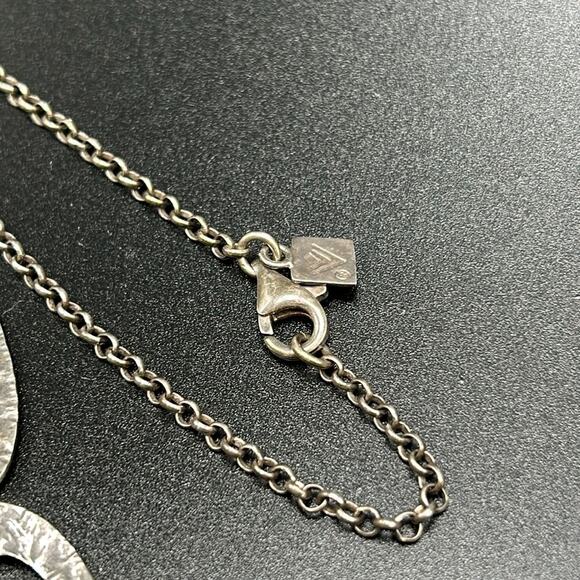 Silpada 925 Sterling Silver Triple Chain Long Necklace #496 roughly 32" - Picture 6 of 7